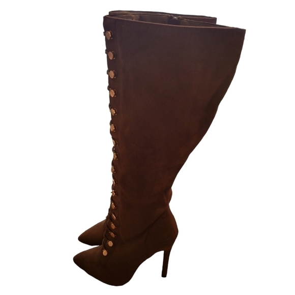 Gina Lace Up Heeled Boots Size 7 - Picture 3 of 8